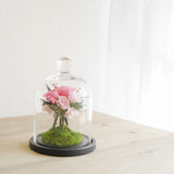 プリザーブドローズのガラスドームS - 「花」 x 「風水」で幸運を贈るフラワーギフト