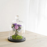 プリザーブドローズのガラスドームS - 「花」 x 「風水」で幸運を贈るフラワーギフト